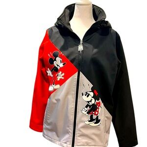Disney Bradford Exchange Mickey & Minnie Mouse Jacket Sz Small Detachable Hood.